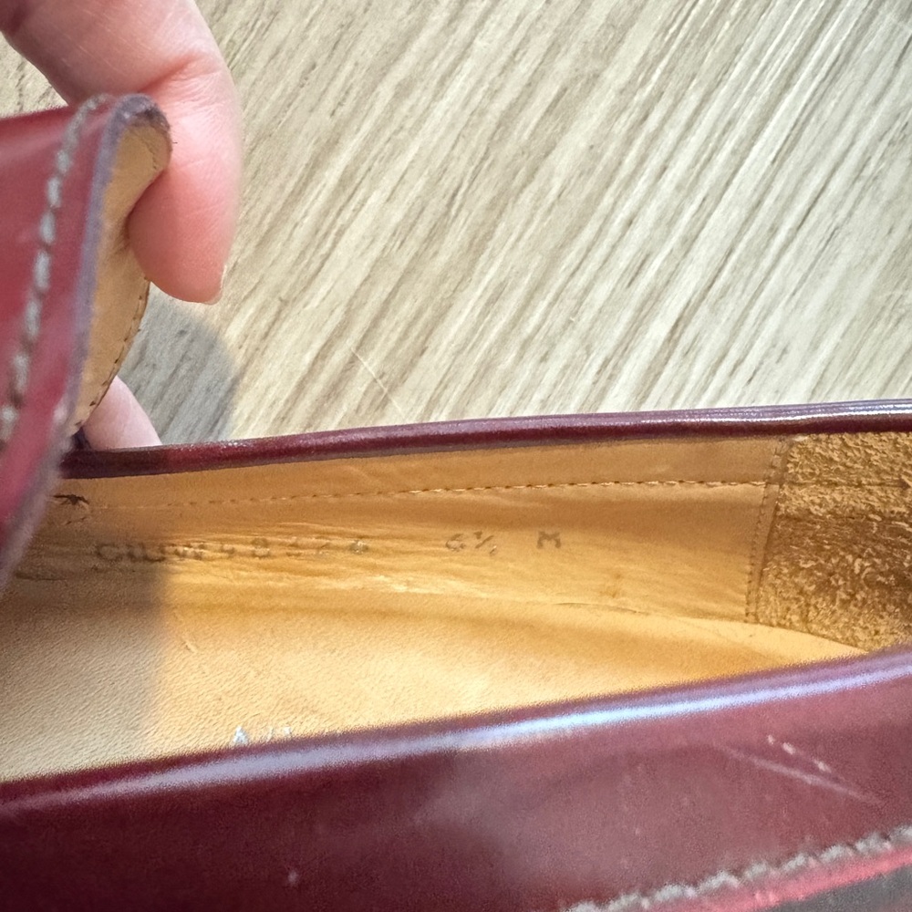 Stuart Weitzman Burgundy Leather Tassel Loafers - Picture 5 of 5
